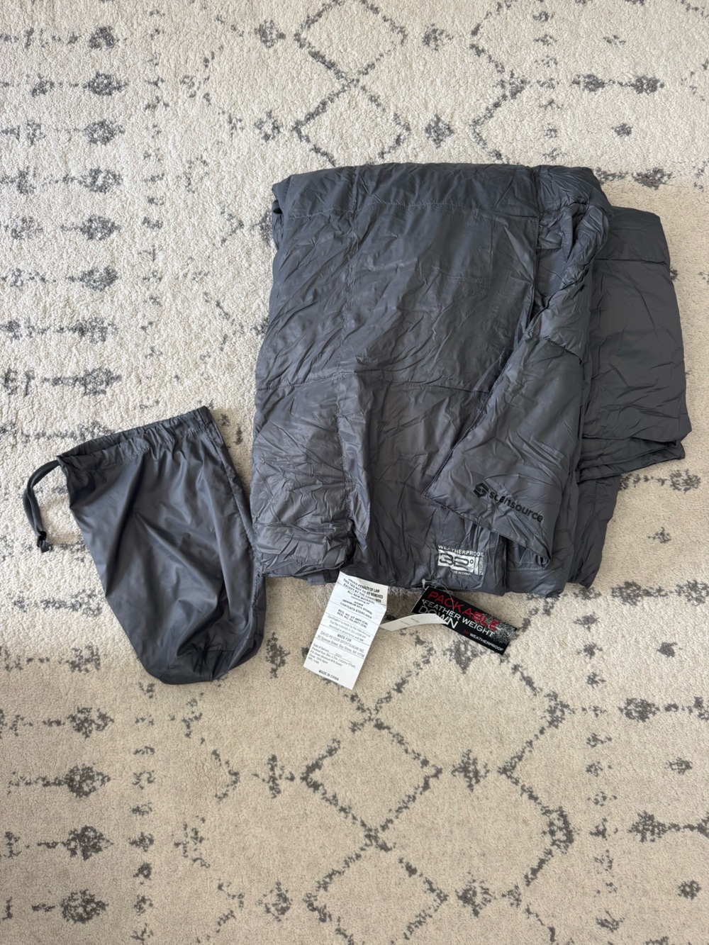 Weatherproof 32 Degrees Feather Weight Packable Down Blanket